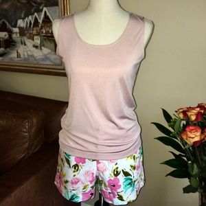 Travelers by Chico’s. Blush/Gold Shimmer Tank Top